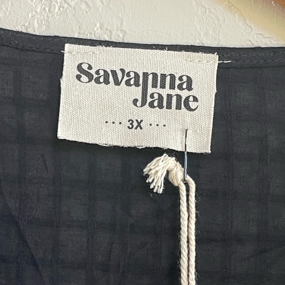 NWT Curvy Savanna Jane Bohemian Embroidered Top - Picture 9 of 10